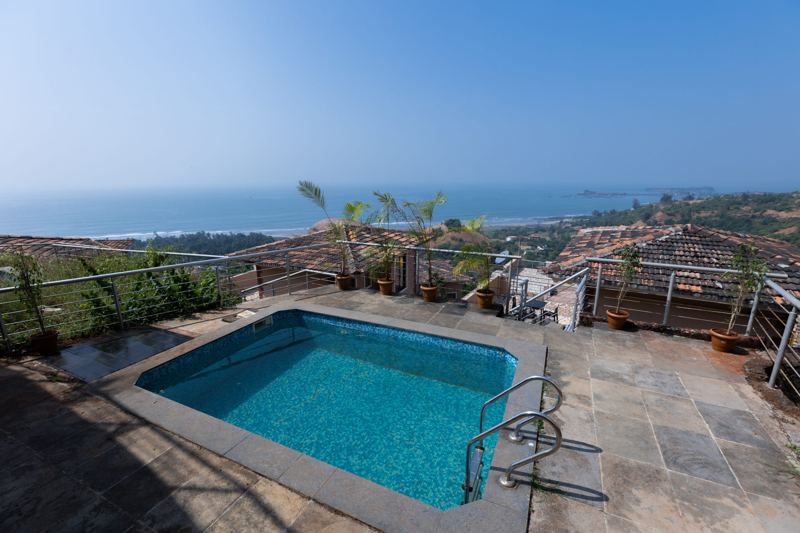 Private pool overlooking the Arabian Sea